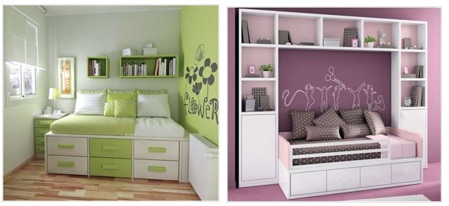 Green Bedroom Storage