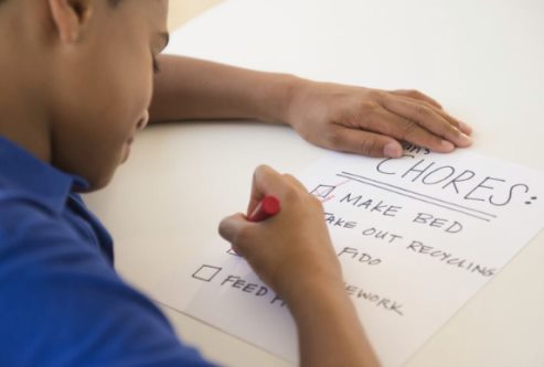 Child Doing Homwork