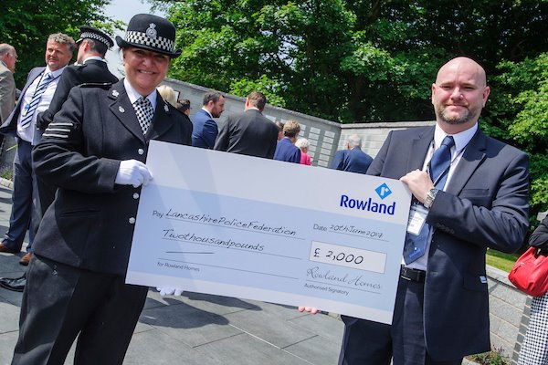 Roland Donation to Police Memorial