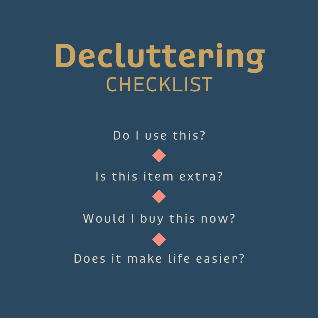 Decluttering checklist